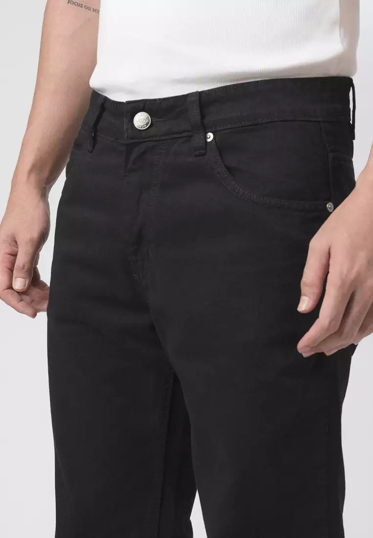 Straight Slim Fit Premium Jeans - Black