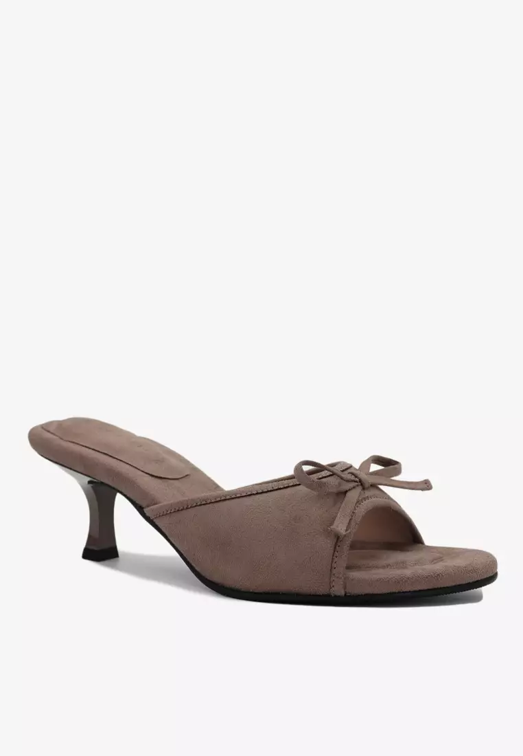 Dr Cardin Women Lush Eve 2-inch Heels | Satin | Suede L-RNZ-9339