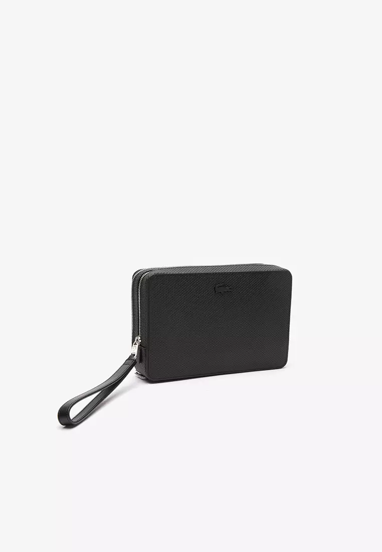 Men's Chantaco Piqué Leather Zip Pouch