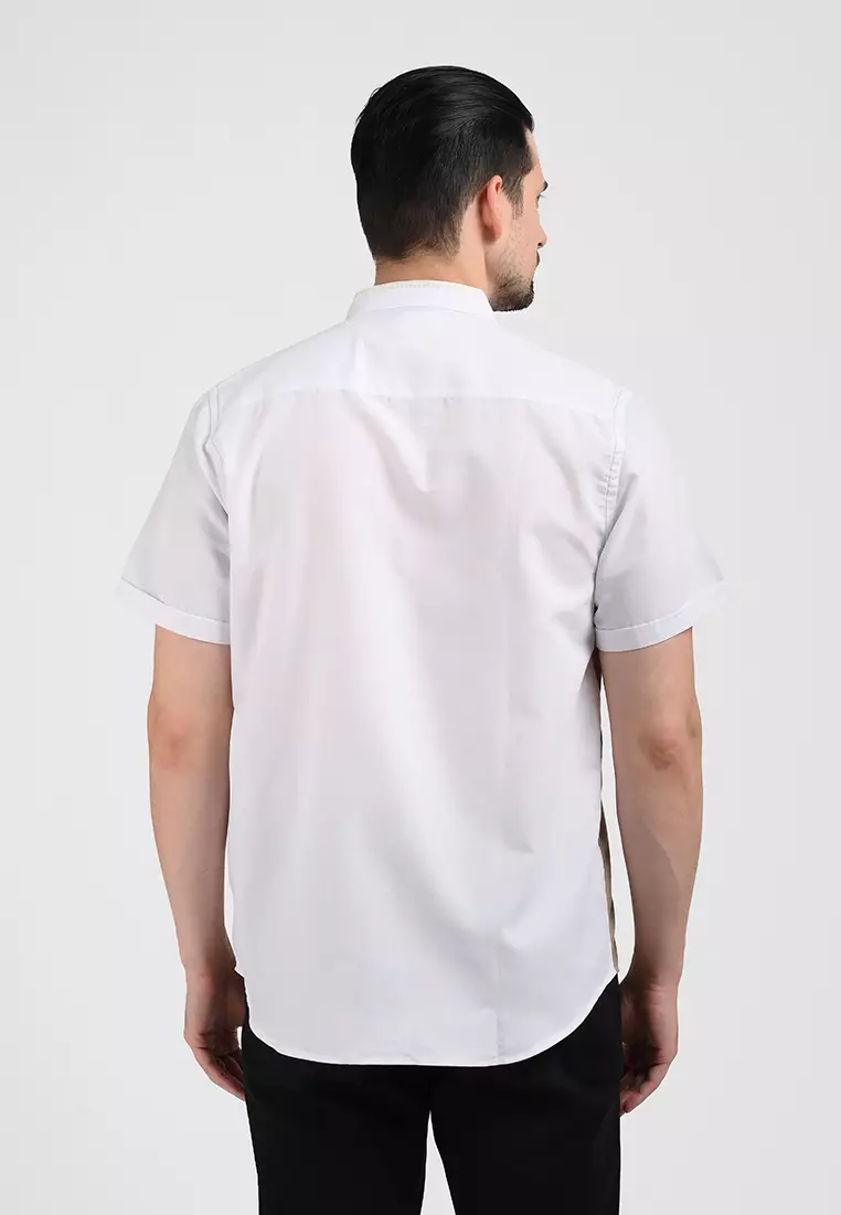 MOC Kemeja Koko Lengan Pendek Pria DAVIAN-KHAKI