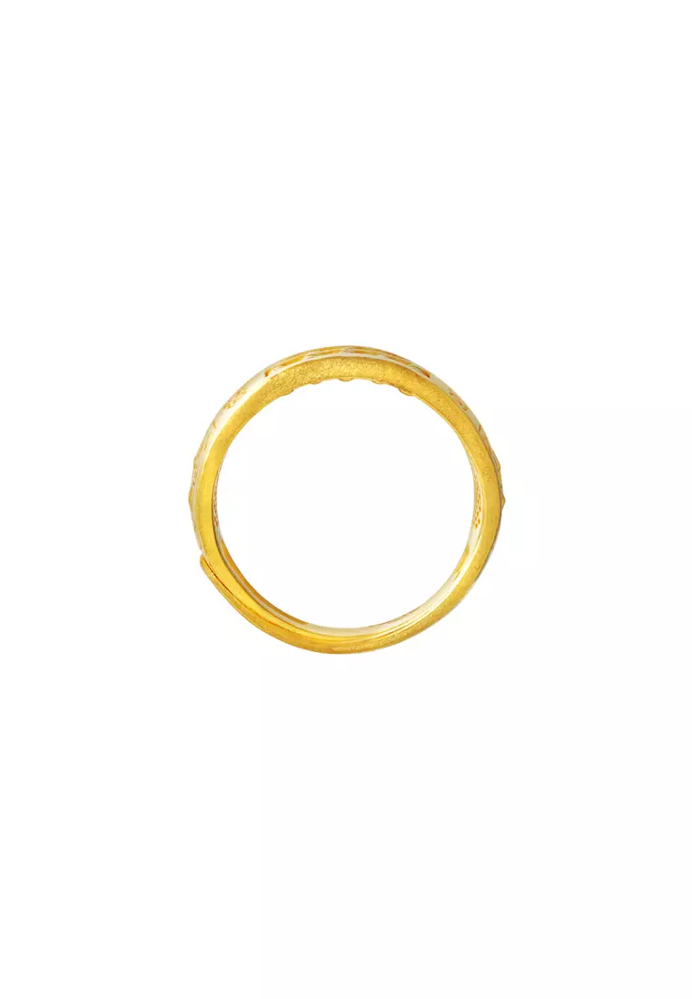 TOMEI Abacus Ring, Yellow Gold 999