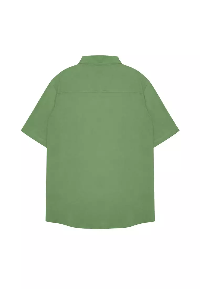 Men's Shirt Straight Collar Rayon Regular Fit C070923