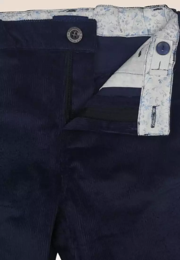 Billy Boys Navy Corduroy Slim Fit Pants
