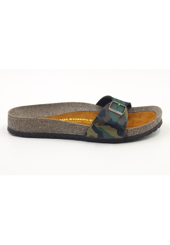 SoleSimple multi Lyon - Camouflage Leather Sandals & Flip Flops & Slipper 26BE7SH5512E46GS_1