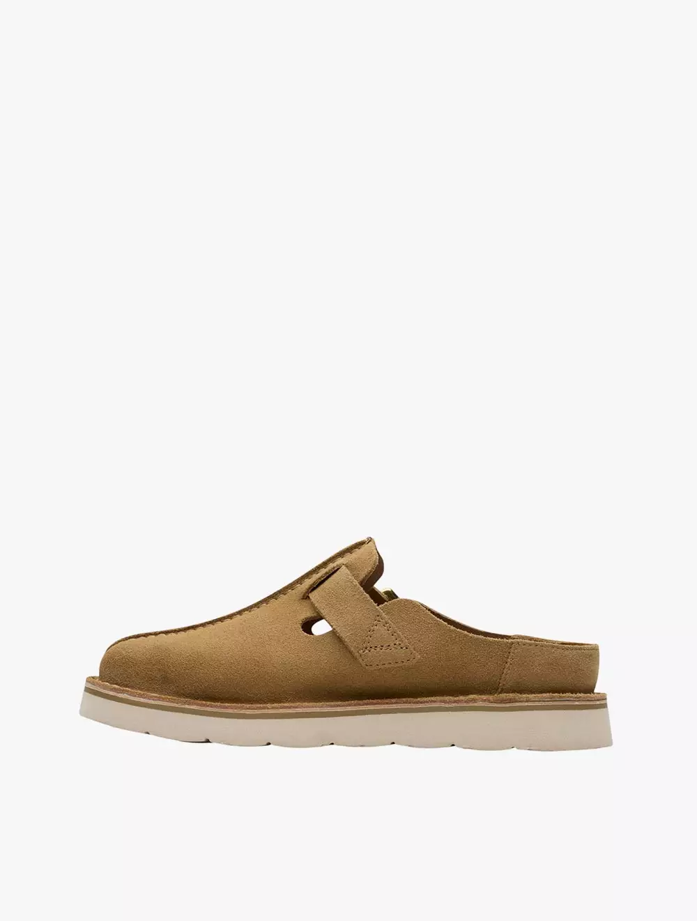 Clarks Solsbury Mule. Dark Sand Suede