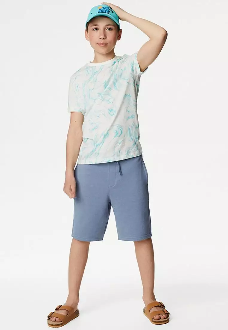 Buy MARKS SPENCER M S Cotton Rich Shorts 6 16 Yrs T87 3421B