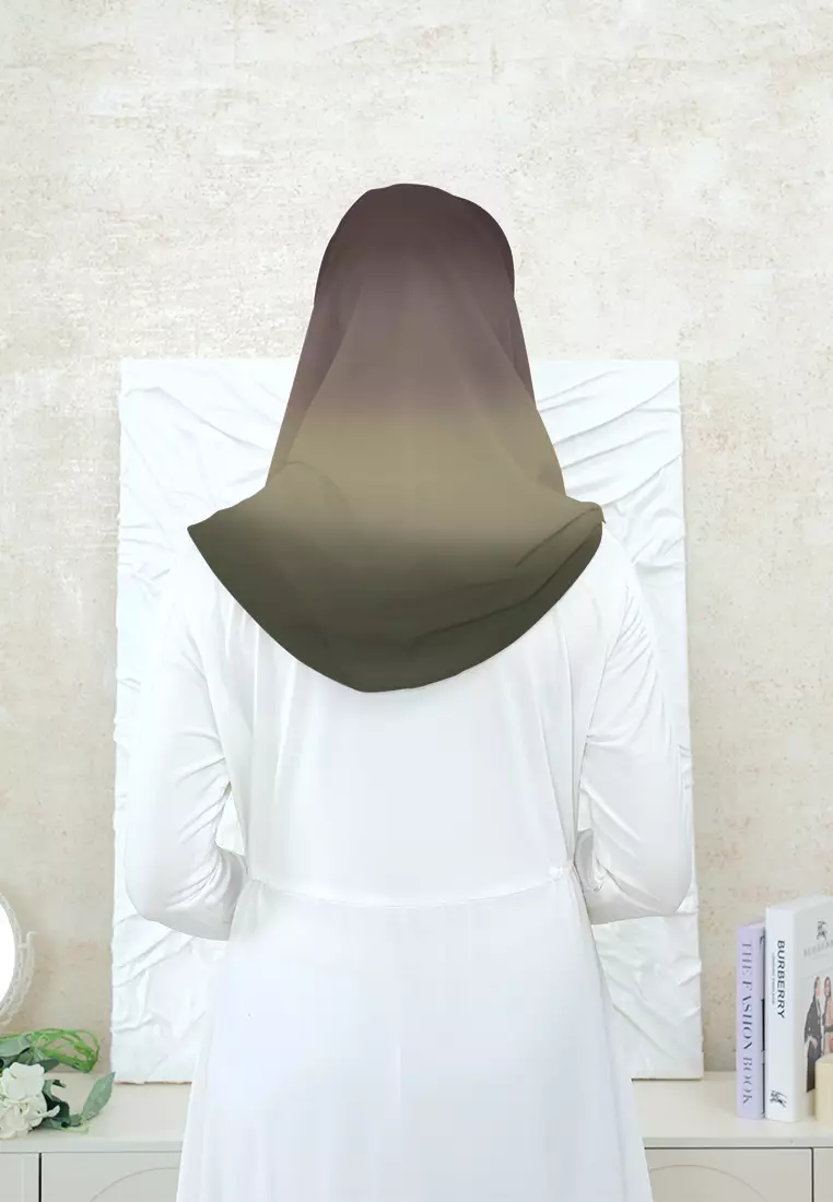 Daisy Shawl | Pashmina Ceruty | Hijab Instan Inner Gradasi - Rustic Sienna