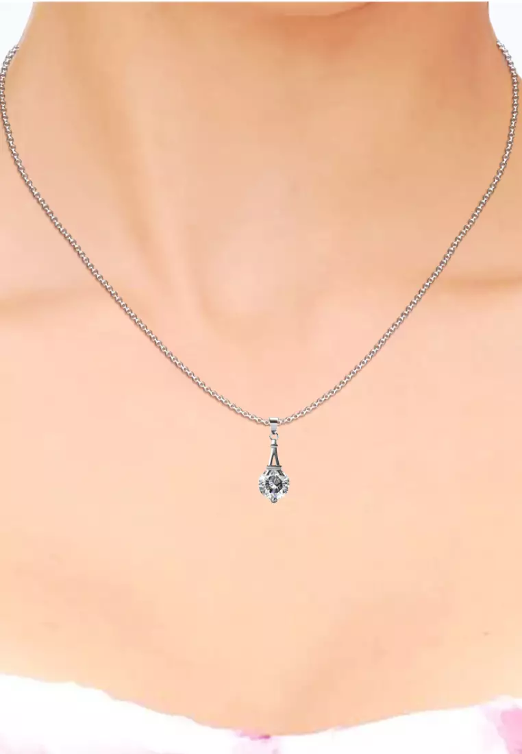 Paris Pendant WG - Kalung Crystal Swarovski® by Her Jewellery