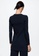 Mango blue Long-Sleeve T-Shirt With Cut-Out AD01CAAC9CF5EBGS_2