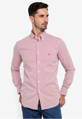 Buy Santa Barbara Polo Racquet C Gingham Check Casual Shirt