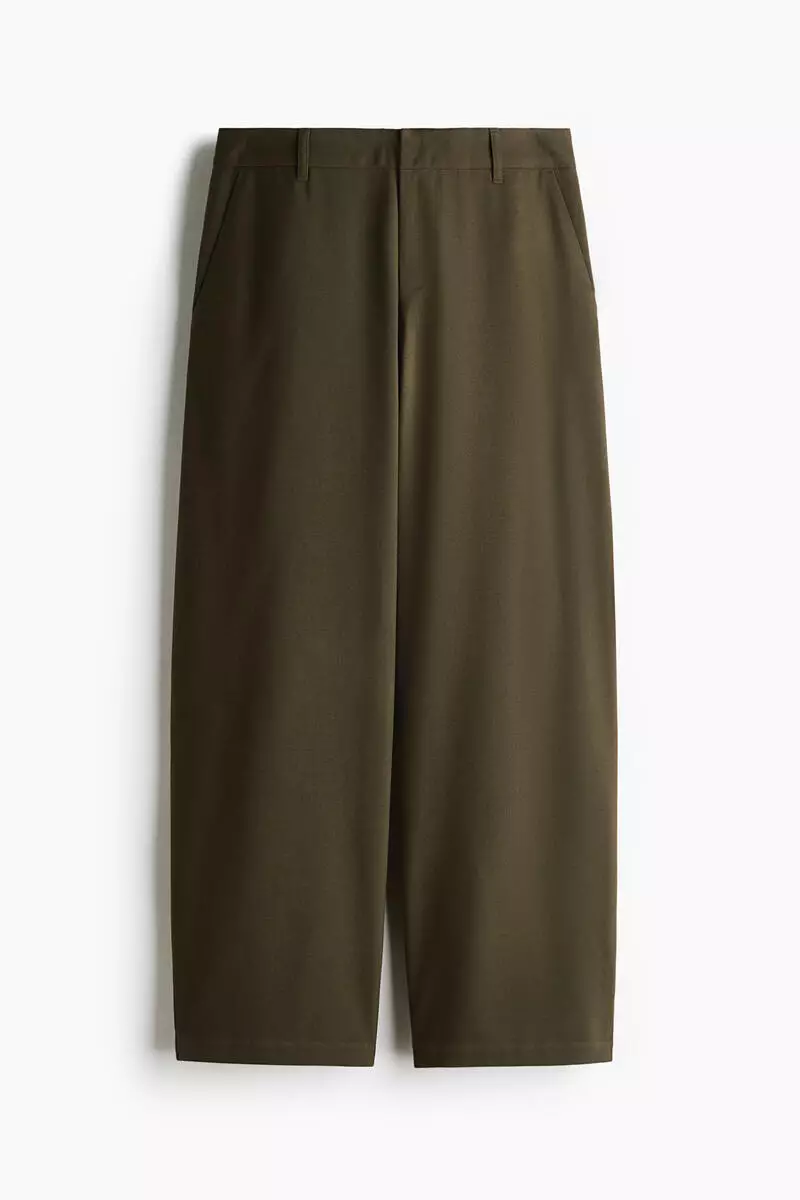 Tailored barrel trousers
