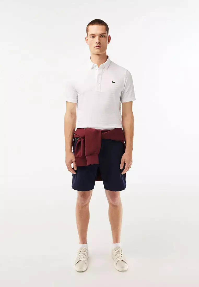 Buy Lacoste Men's Lacoste SPORT Textured Breathable Golf Polo Shirt ...