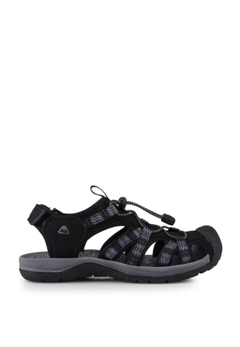 Louis Cuppers black Casual Outdoor Sandals 7C1A6SH8F8A1D9GS_1