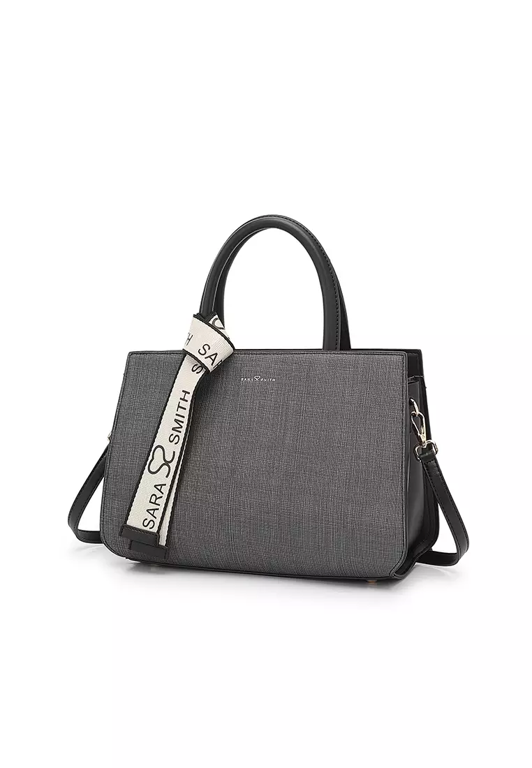 Women's Top Handle Bag / Sling Bag / Crossbody Bag - Black