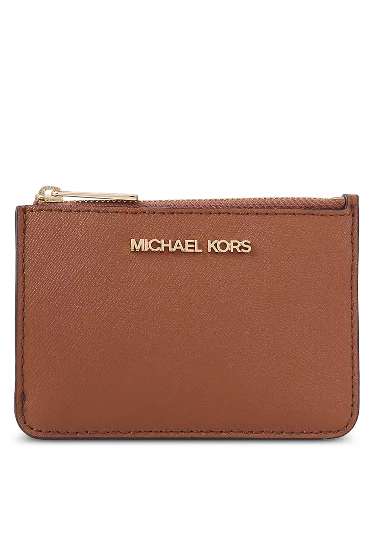 Michael Kors Jet Set Small Top Zip Coin Pouch ID Card Holder New