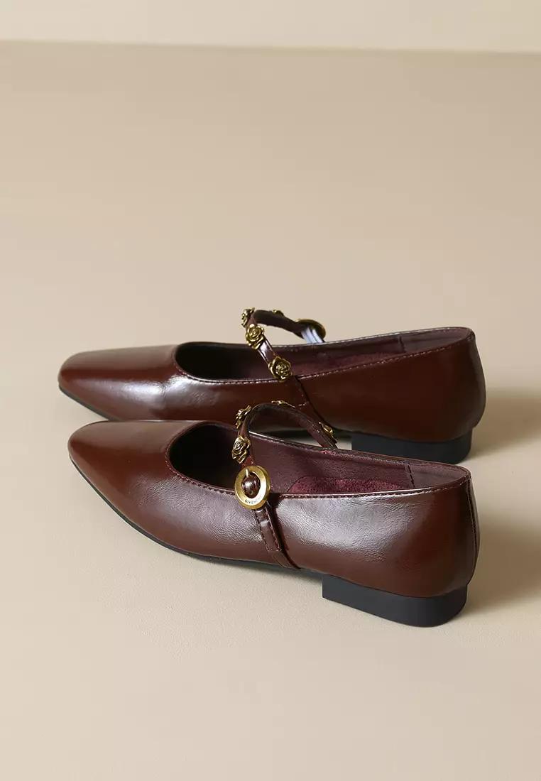 Metal Buckle Strap Mary Jane Shoes WW821-3