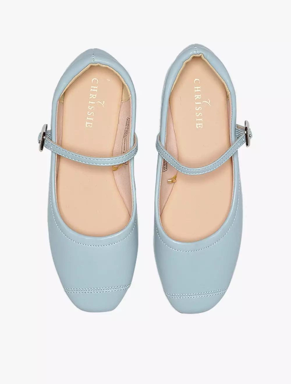 Payless Chrissie Womens Arabel MJ Flats - Light Blue_15