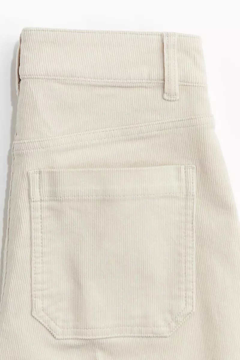 Flared corduroy trousers