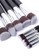 Evernoon black Auris Set Brush Make Up Wajah 10 Pcs Kualitas Tinggi - Black CF2F7BEFD32739GS_3