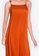 ZALORA BASICS orange Satin Tie Midi Dress 39730AAA302FC3GS_3