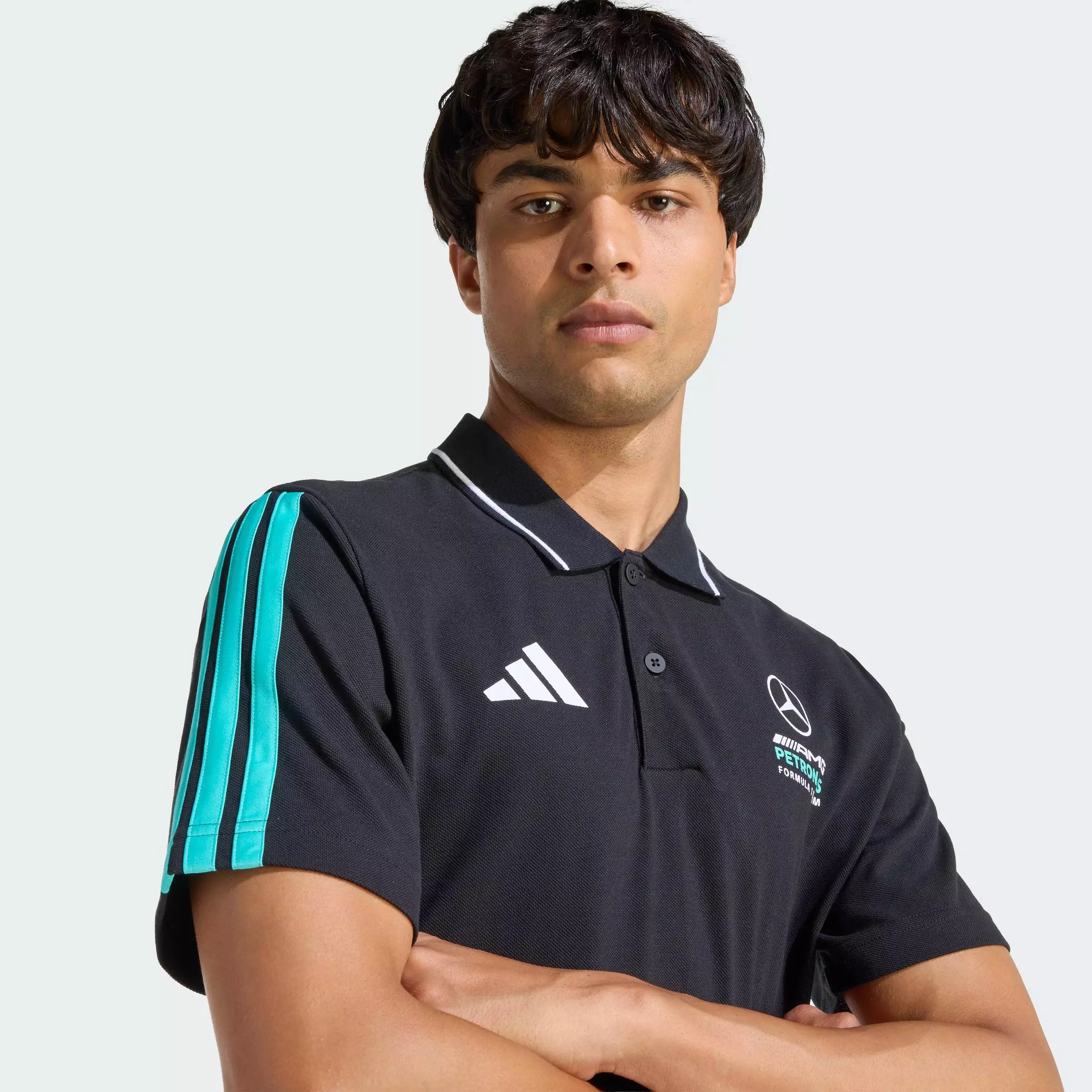 Motorsport MERCEDES - AMG PETRONAS FORMULA 1 TEAM DNA POLO Shirt Men Black KE8165