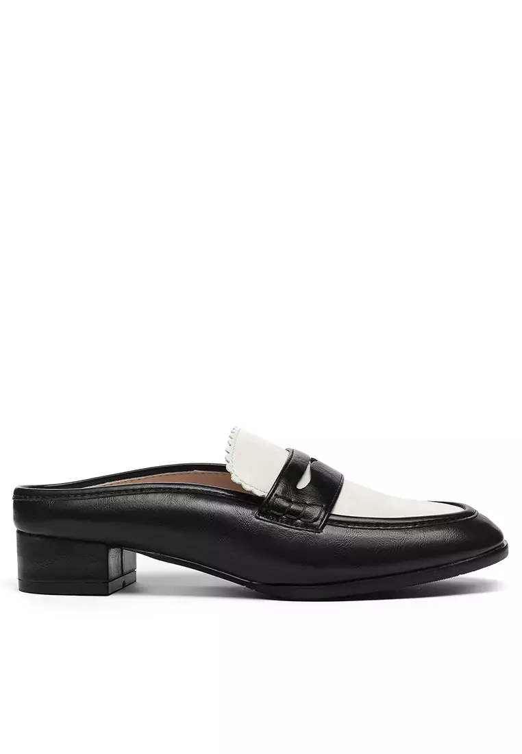 Discount on Twenty Eight Shoes  shoes - SKU: Color Matching Penny Mules Th138-5