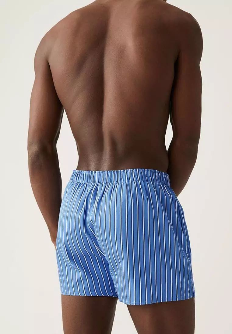 Buy MARKS SPENCER M S 3pk Pure Cotton Striped Woven Boxers T14