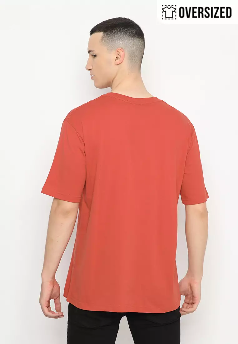 POLICE T-Shirt Cotton Combed Oversized Pria 2079180191