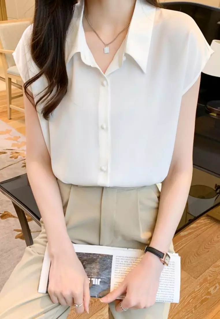 Plain Satin Blouses
