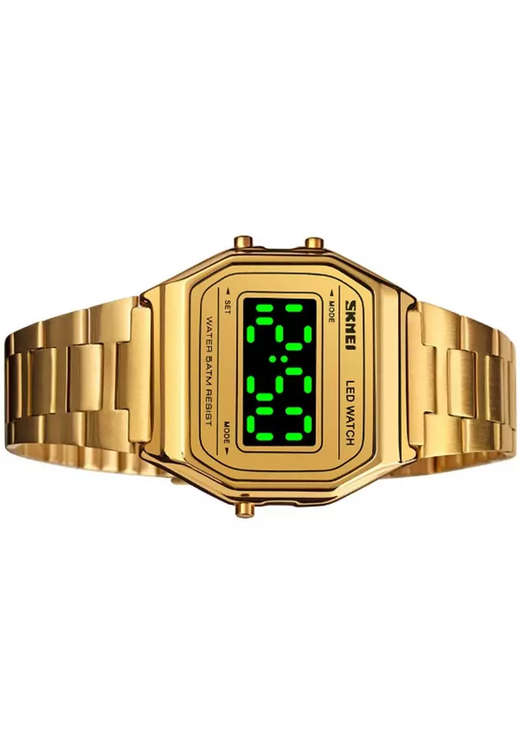 Jam Tangan Digital Pria Many Function Waterproof Strap Tali Material Stainless Steel BP72 ORIGINAL