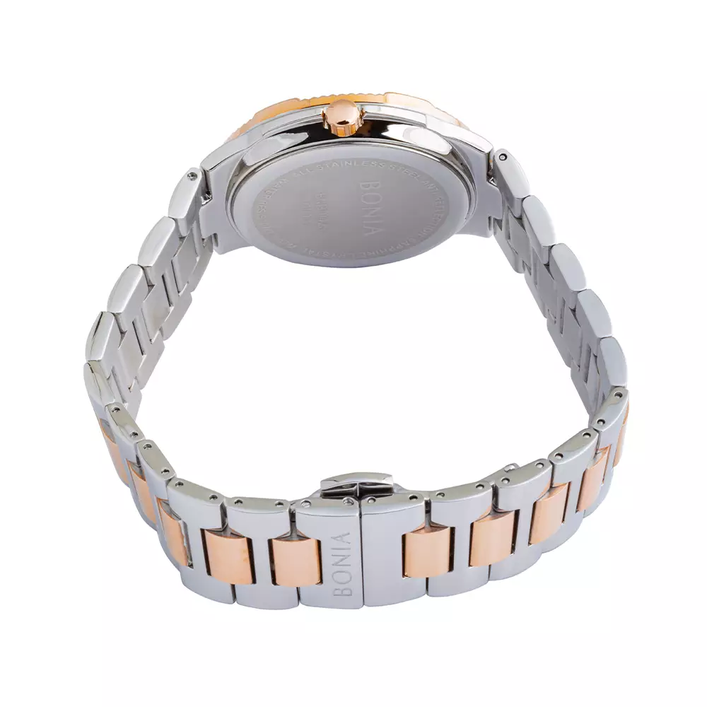 Bonia - BP10425-2645 - Jam Tangan Wanita - Silver Rosegold