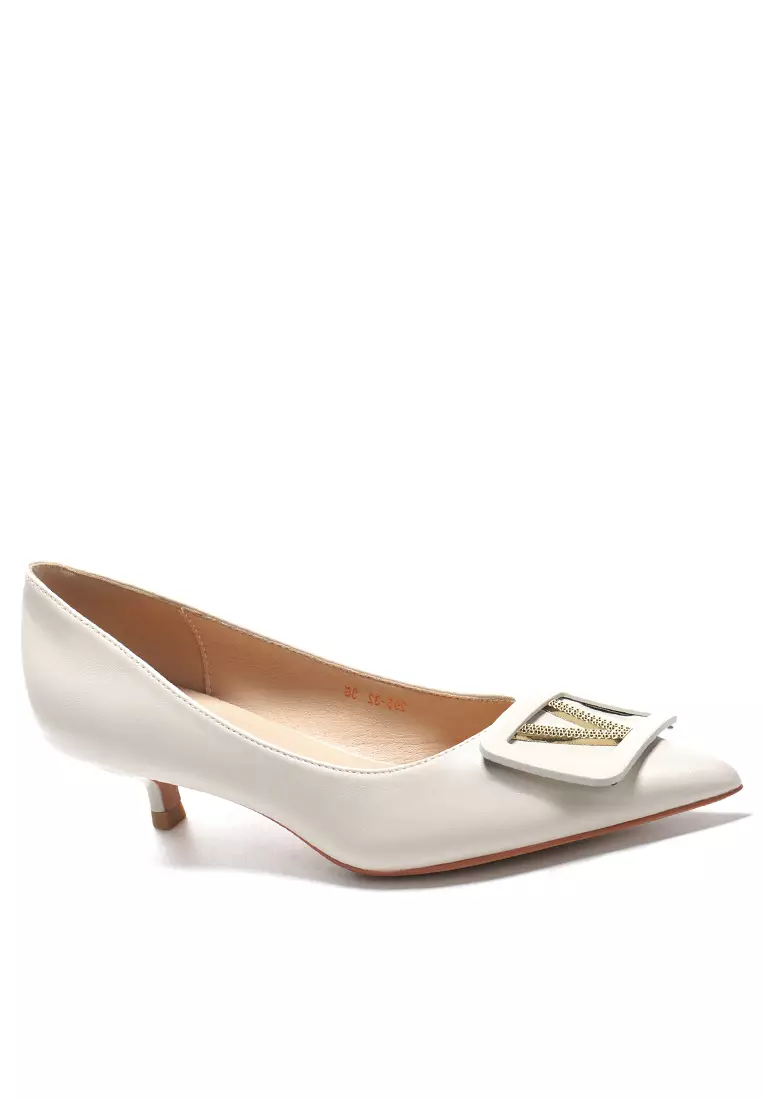 Discount on Twenty Eight Shoes  shoes - SKU: 3CM Rheinstone Buckle Microfiber Leather Pumps BY295-326