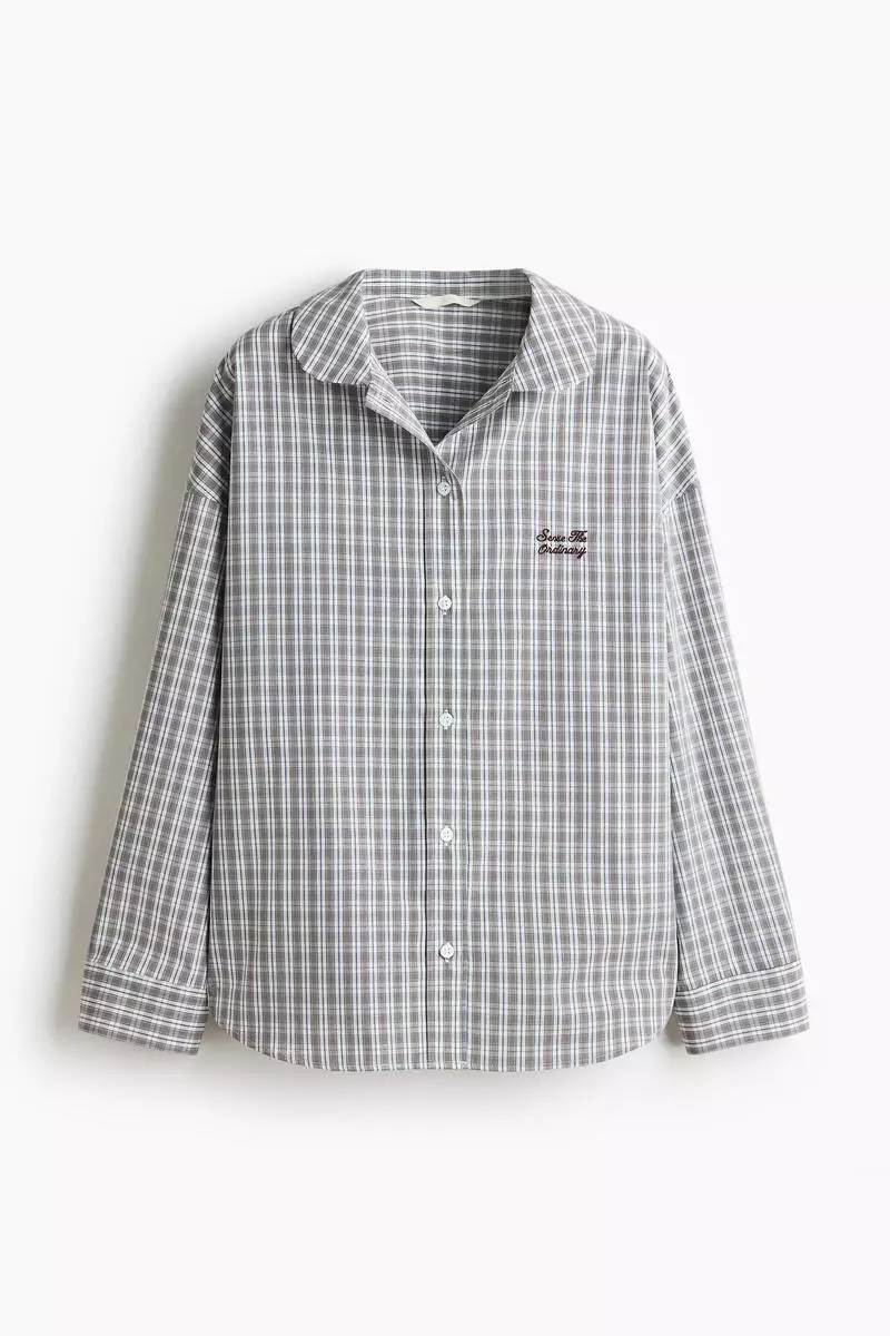 Cotton poplin shirt
