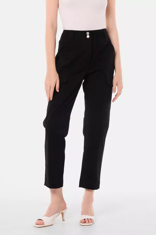 MINIMAL - Carrie - Cargo Trouser - Black Warna Black