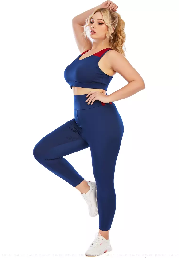 Buy ZITIQUE Large size fitness yoga sportswear (sports bra +
