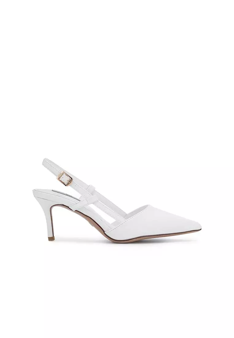 White slingback heels outlet