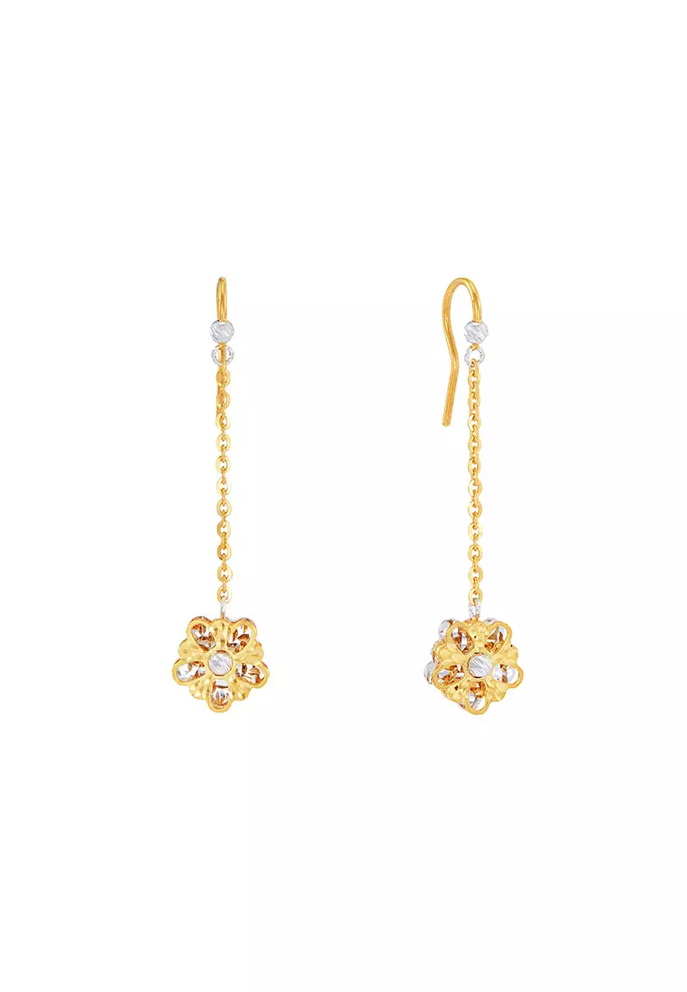 Golden colour clearance earrings