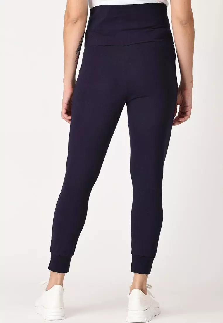 Comfy Maternity Joggers Navy Blue