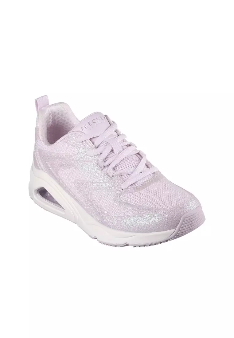 Discount on Skechers  shoes - SKU: Skechers Womens Glitter Trimmed Hot Melt Lace Up Fashion Sneaker