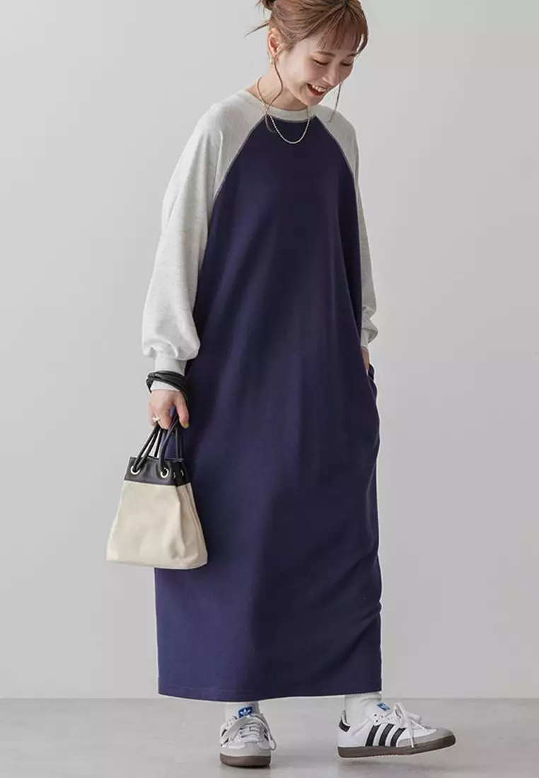 American Holic - Tarumizu Raglan Sleeve Long Dress
