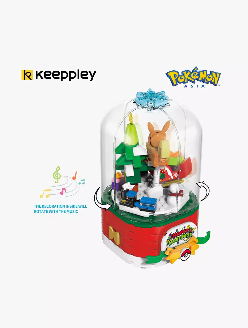 QMAN Pokemon music box with gift - QMNK20211 - Multi