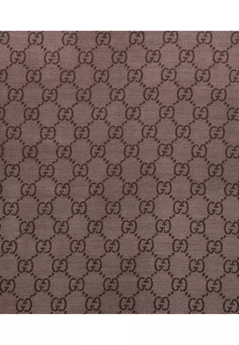 Gg Jacquard Pattern Knitted Scarf