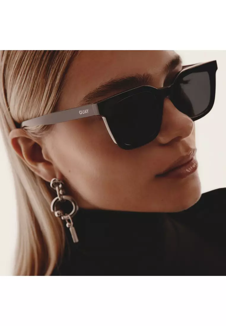 Buy QUAY QUAY Game Over Sunglasses - Black/Smoke Polarized Online ...