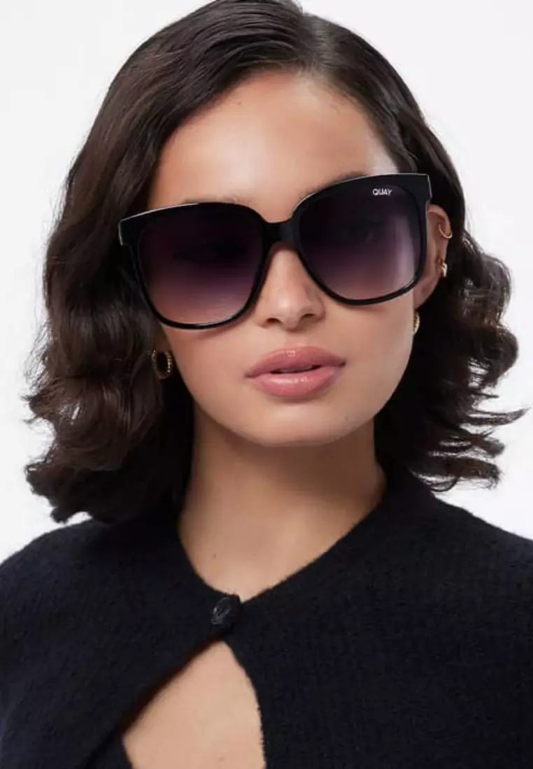 Wide Awake Sunglasses - Black/Smoke