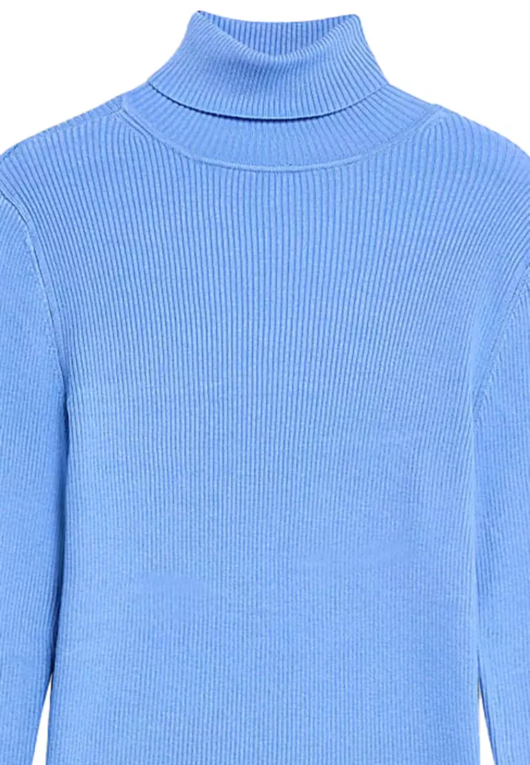 Ribbed Roll Neck Jumper
