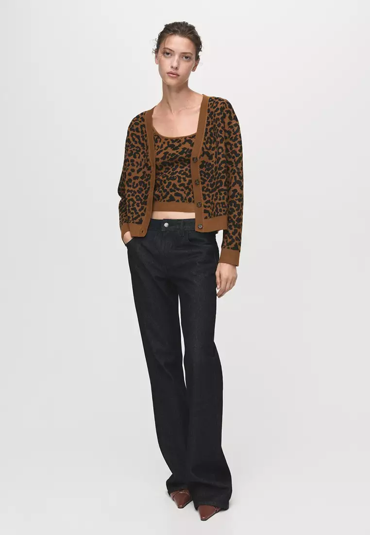 Leopard Knit Cardigan