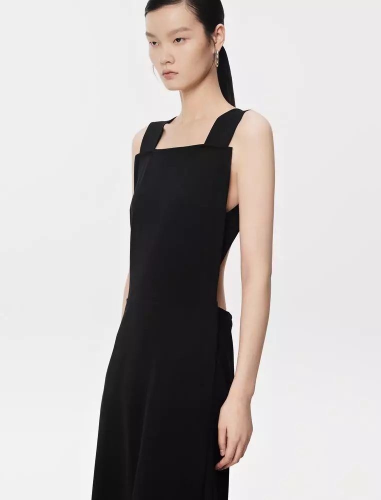 Backless Long Sleeveless Dress