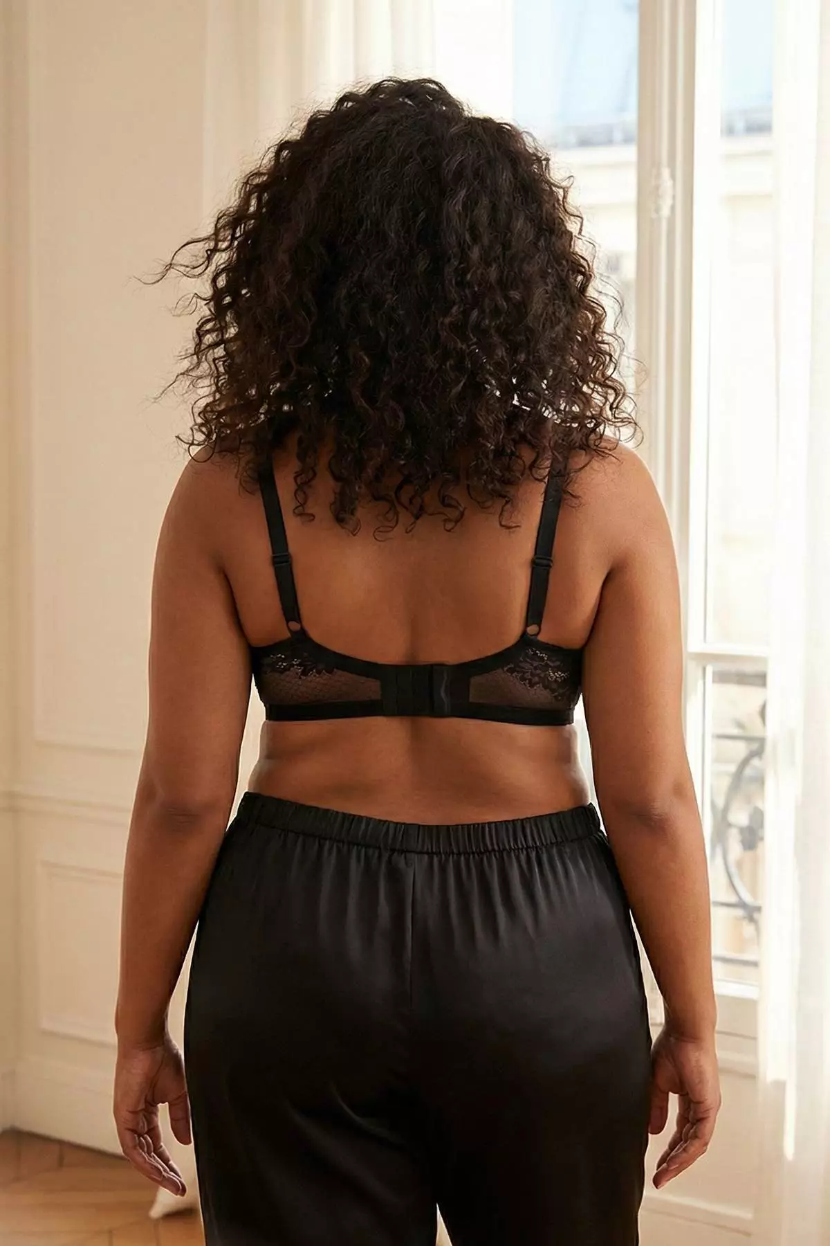 Black Lace Pack Large Size Bra With Fixed Foam Pads Tbbss26Cw00005