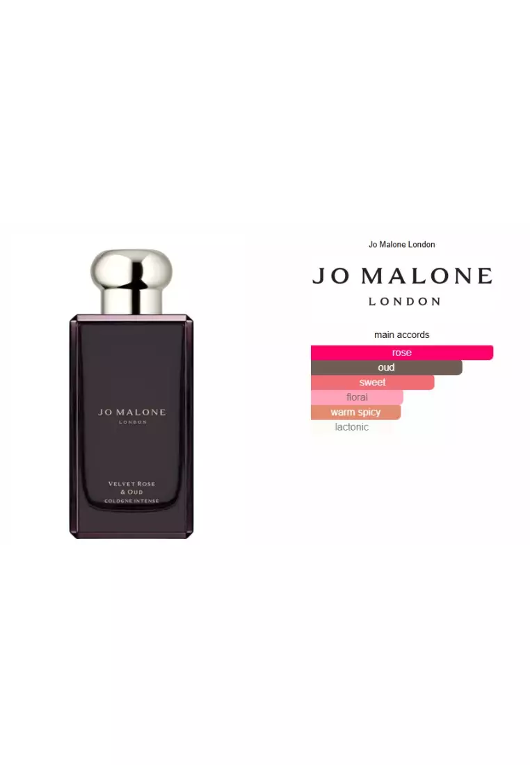Jo Malone Velvet Rose & Oud Cologne Intense Unisex - 100 ML (Parfum Unisex)