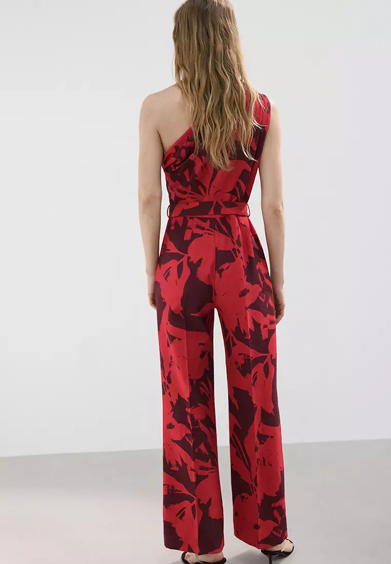 Printed Asymmetrical Jumpsuit
